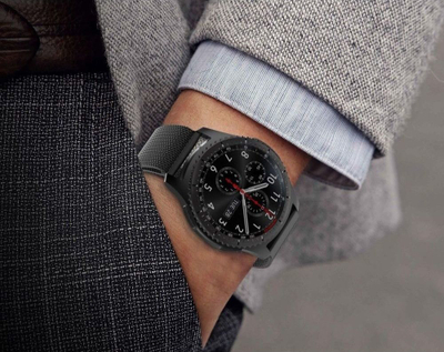 Rrip Tech-Protect Milaneseband për Samsung Galaxy Watch 3, 45mm, i zi