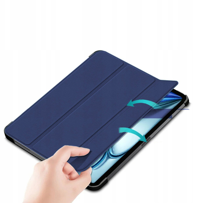 Mbrojtëse tableti për Apple iPad Air 11 Gen 6 2024, smart cover, blu e errët