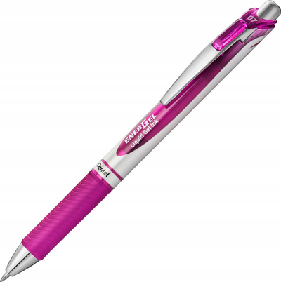 Pendë Pentel EnerGel BL77, 0.7mm, me buton, magenta