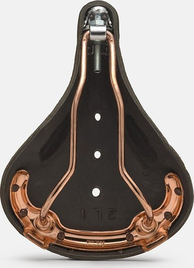 Selino biçiklete Brooks B17 Special Short, lëkurë, shina çeliku, e zezë