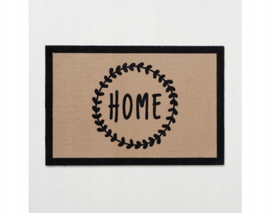 Тепих за врата Boltze Home Venido, 40 x 60 cm, беж и црна