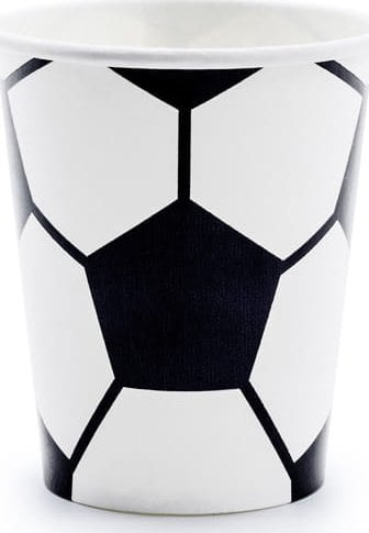 Gotë letre PartyDeco Cups Ball, 220ml, set 6 copë, ngjyra miks