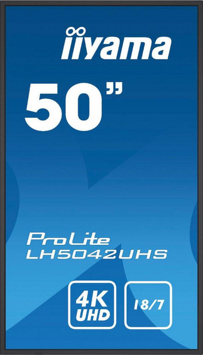 Monitor iiyama ProLite LH5042UHS-B3, 49.5", 3840 x 2160 (UHD 4K), 60 Hz, i zi