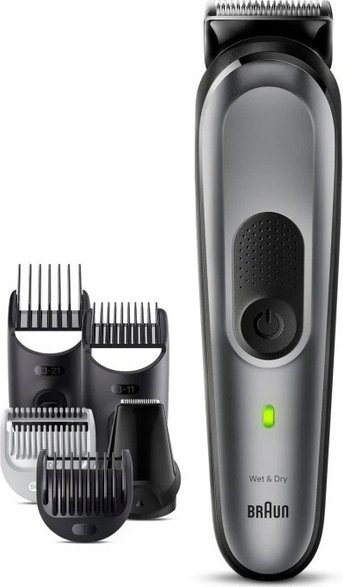 Trimer multifunksional Braun Series 7 MGK7420, 10 në 1, Wet &amp; Dry, gri