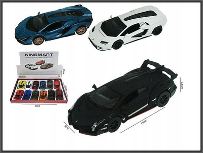 Lodër makinë Lamborghini Hipo, koleksion 13cm, me tërheqje, me dyer që hapen