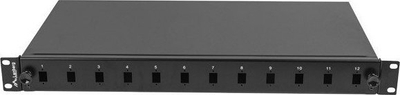 Panel optik Lanberg, 12x SC simplex, 12x LC duplex, rack 19" 1U, i zi