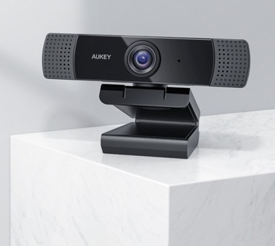 Kamera web Aukey PC-LM1E, Full HD 1080p, 2MP, e zezë