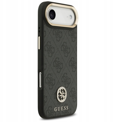 Mbrojtëse telefoni Guess Hardcase 4G, për iPhone 17 Pro, kapak mbrapa, e zezë