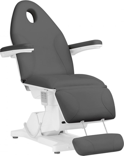Karrige kozmetike elektrike Sillon Basic, 3 motorë, lëkurë sintetike, gri