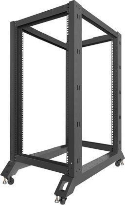 Raft i hapur serverik Lanberg Stand Open Rack 22U, 600x1000, ngjyrë e zezë