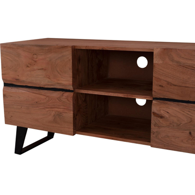Komodë për TV Alicia dru akacie 130×43×66 cm (HM8174.11)