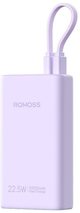 Портабилен полнач Romoss PHA10, 10000mAh, 22.5W, виолетов