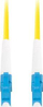 Kabllo fibër optike Lanberg SM LC UPC LC UPC, 1m, simplex, e verdhë