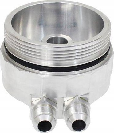 Adapter filtri vaji TurboWorks për BMW M52 M54, alumini CNC, me 3 porta senzori, argjendtë