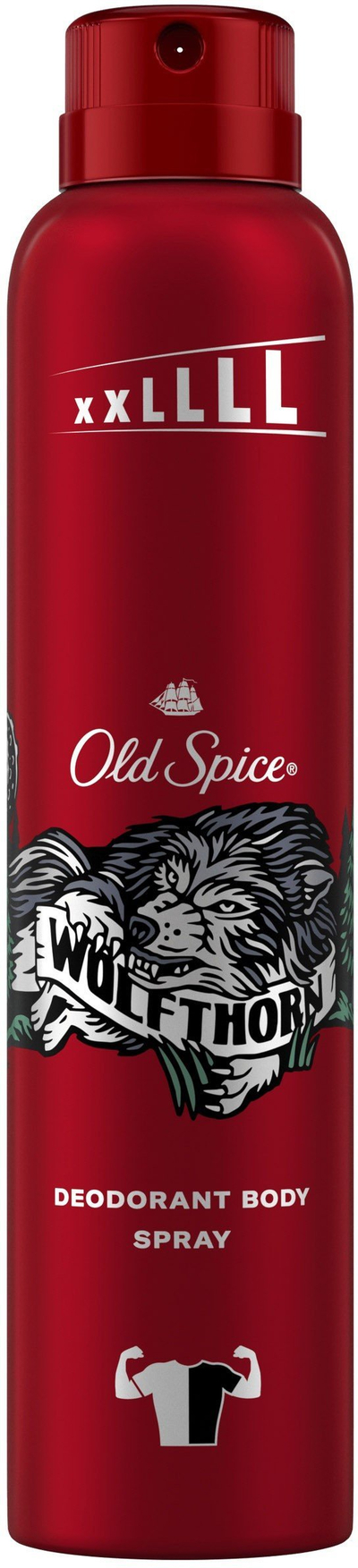 Deodorant sprej trupi Old Spice Wolfthorn, 250 ml, për burra
