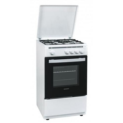 Stufë me gaz Heinner HFSC-V50WH, 4 vatra, 52L, e bardhë