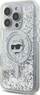 Futrollë Karl Lagerfeld KLHMP16LLGCHSGH për iPhone 16 Pro 6.3", hardcase transparente, me shkëlqim, ngjyrë argjend