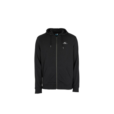 Bluzë me kapuç ONeill Small Logo Fz Hoodie, pambuk, me zinxhir, e zezë