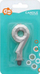 Qiri dekorativ Godan numri 9 Diamond, 7.6cm, metalik argjendtë