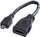 Kabllo adaptor HDMI Value 11.99.5584, Micro HDMI në HDMI, 0.15 m, i zi