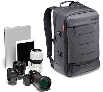 Çantë shpine fotografike Manfrotto Lifestyle Manhattan Mover 30, për aparat fotografik, gri