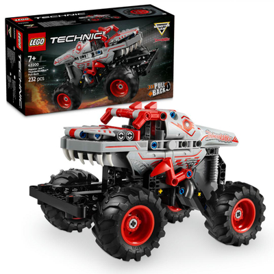 Lodër kamion Monster Jam ThunderROARus Pull Back, mekanizëm tërheqje prapa, shumëngjyrëshe