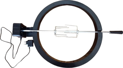 Rrotiseri me motor për skarë Kamado Bono Grande, për 23", çelik inox