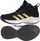 Atlete basketbolli për kalamaj Adidas Originals CEU 5 K Wide Jn99, me qafë t’hartë, shollë kundra rrëshqitjes, të zeza me t’artë