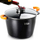 Tenxhere granit Vilde Terruna Aroma, 28 cm, 9.7L, me kapak xhami