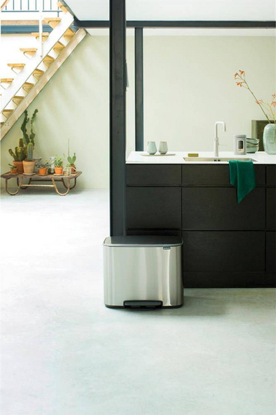 Kosh plehrash me pedale Brabantia, 36 l, ngjyrë argjendtë