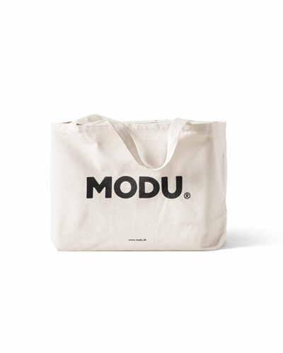 Çantë udhëtimi MODU Travel Bag, tekstil, me xhepa anësorë, e kremtë