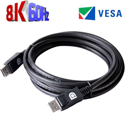 Kabllo DisplayPort Club3D CAC-1060, 1.4, 2m, e zezë