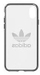 Mbrojtëse telefoni Adidas, për iPhone X XS, transparente, me kornizë e zezë