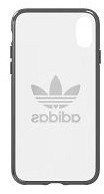 Mbrojtëse telefoni Adidas, për iPhone X XS, transparente, me kornizë e zezë