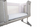 Çarçaf shtrati Babymatex Jersey për Chicco Next2Me Forever, 58x110x8 cm, gri