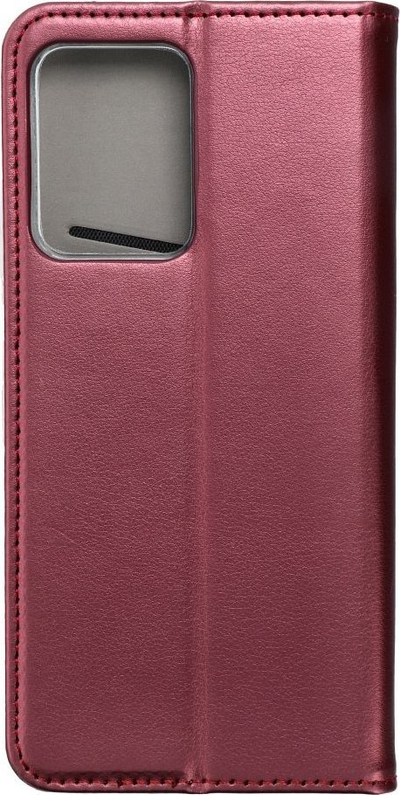 Këllëf telefoni Smart Magnet për Xiaomi Redmi Note 12 Pro Plus 5G, tip portofol, me mbajtëse, burgundy