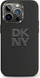Навлака за телефон DKNY DKHCP15SSMCBSK, за iPhone 15 14 13 6.1", течен силикон, црна