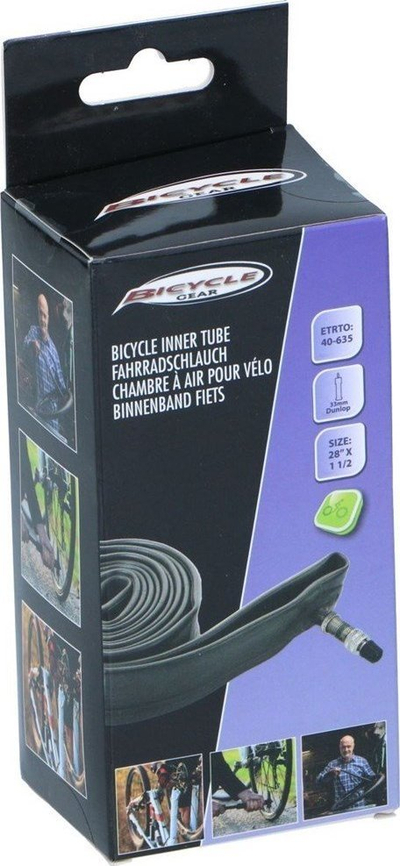 Gomë e brendshme biçiklete Bicycle Gear 28\" x 1 1/2, valvul DV, e zezë