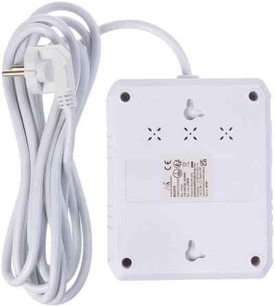 Zgjatës elektrik Maclean, 2 priza, 3xUSB, 110-240V
