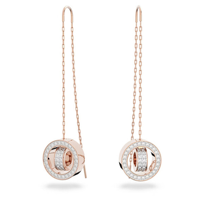 Vathë për femra Swarovski, transparent / Artë rozë