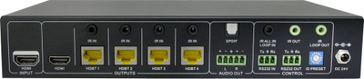 Ndarës HDMI VivoLink HDBT 2.0, 1x4, 4K, i zi