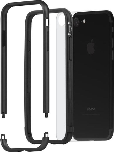 Заштита за телефон Moshi Moshi Luxe, за iPhone 8/7, алуминиумска рамка, црна