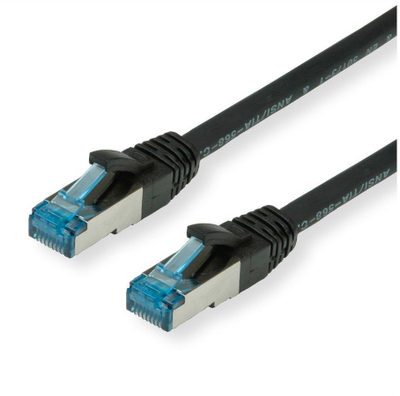 Kabllo rrjeti Value Cat.6A S FTP, 0.15m, pa halogjen, e zezë
