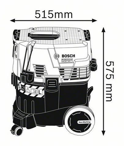 Fshesë elektrike industriale Bosch GAS AFC, 35 L, 1200 W, e zezë