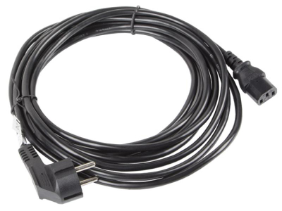 Kabllo rryme Lanberg CEE 7/7 në IEC 320 C13, 10m, e zezë
