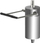 Cilindër hidraulik karrigeje Elring A210 A234 Imperial Royal, për rregullim lartësie, metalik, argjendtë