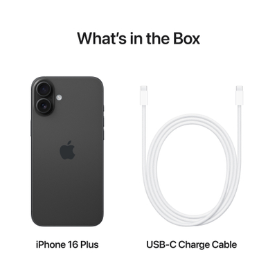 Apple iPhone 16 Plus, 128GB, Black