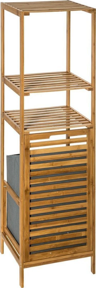 Raft me shportë rrobash 5five Bamboo, 3 rafte, bambu natyrale, bezhë