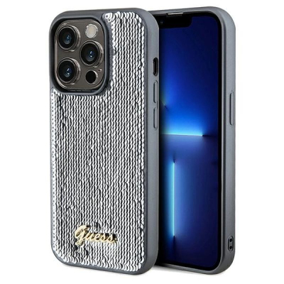 Mbrojtëse telefoni Guess GUHCP14LPSFDGSS, për iPhone 14 Pro 6.1", e argjendtë