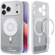 Maskë mbrojtëse Spigen Ultra Hybrid MagSafe, për iPhone 17 Pro Max, transparente, argjendi Classic Silver